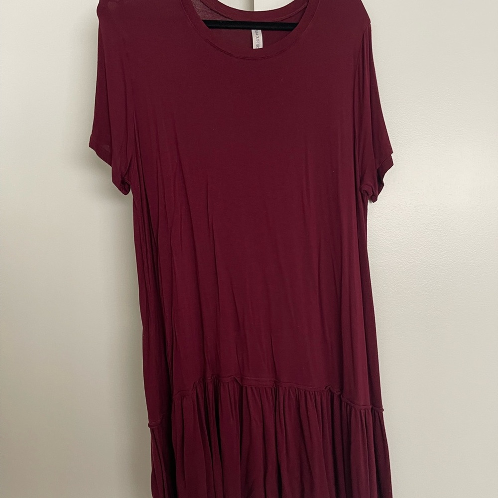 Cute Maroon Dress